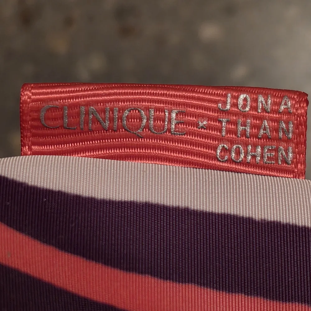 Clinique x Jonathan Cohen Cosmetic Zipper Bag NWT